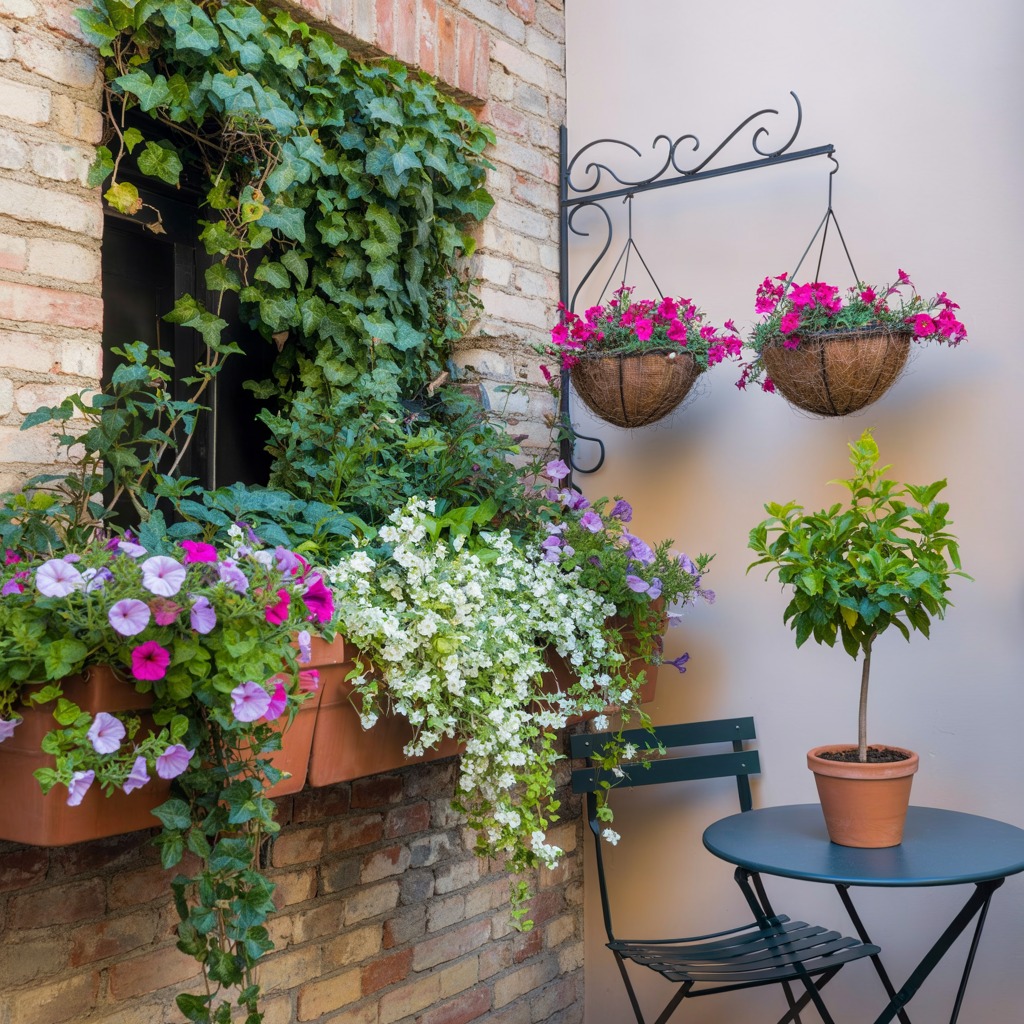 Balcony arrangement and plant decoration services